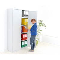 Aktenschrank 100x200cm, Türen grau - aktenschrank 100 turen grau 803007 w 6
