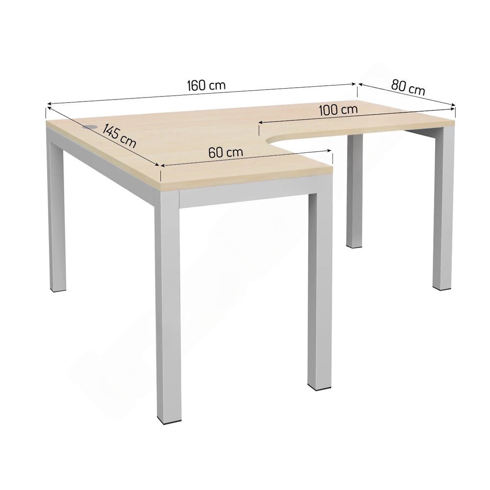 OPTO L-Schreibtisch 160