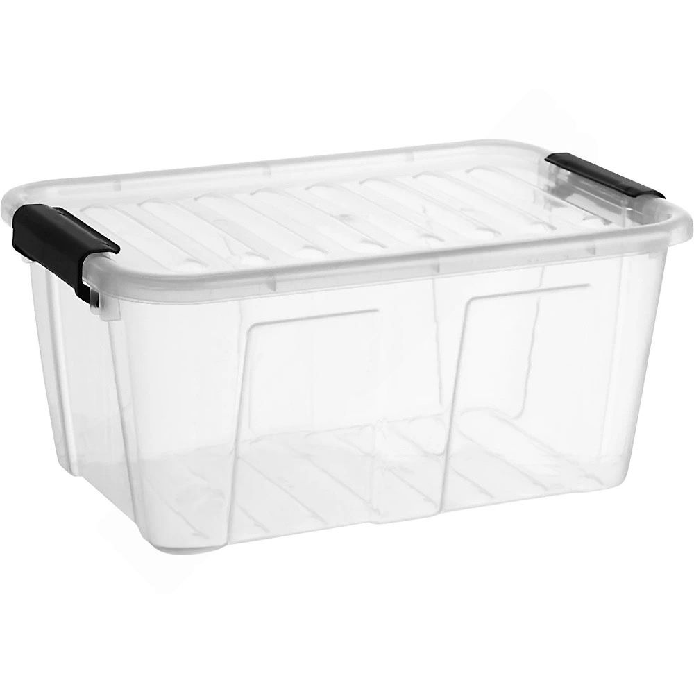 Plastikbehälter mit Klickverschluss-Deckel, Mini, 8 l