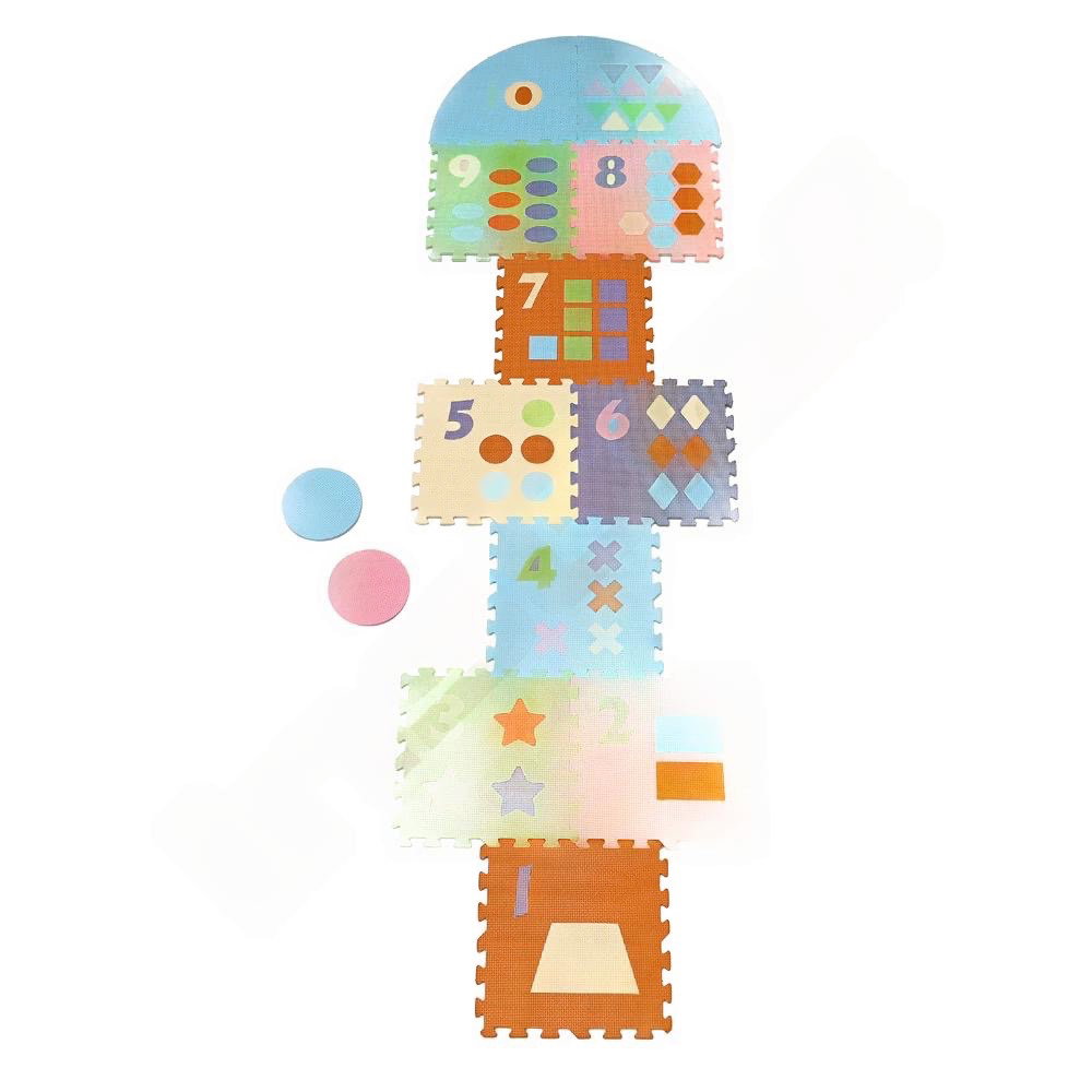 Puzzlematte Hüpfekästchen