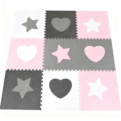 Puzzlematte – Sterne und Herzen
