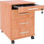 Rollcontainer mit 4 Schüben - rollcontainer mit 4 schuben buche 096574 w 2