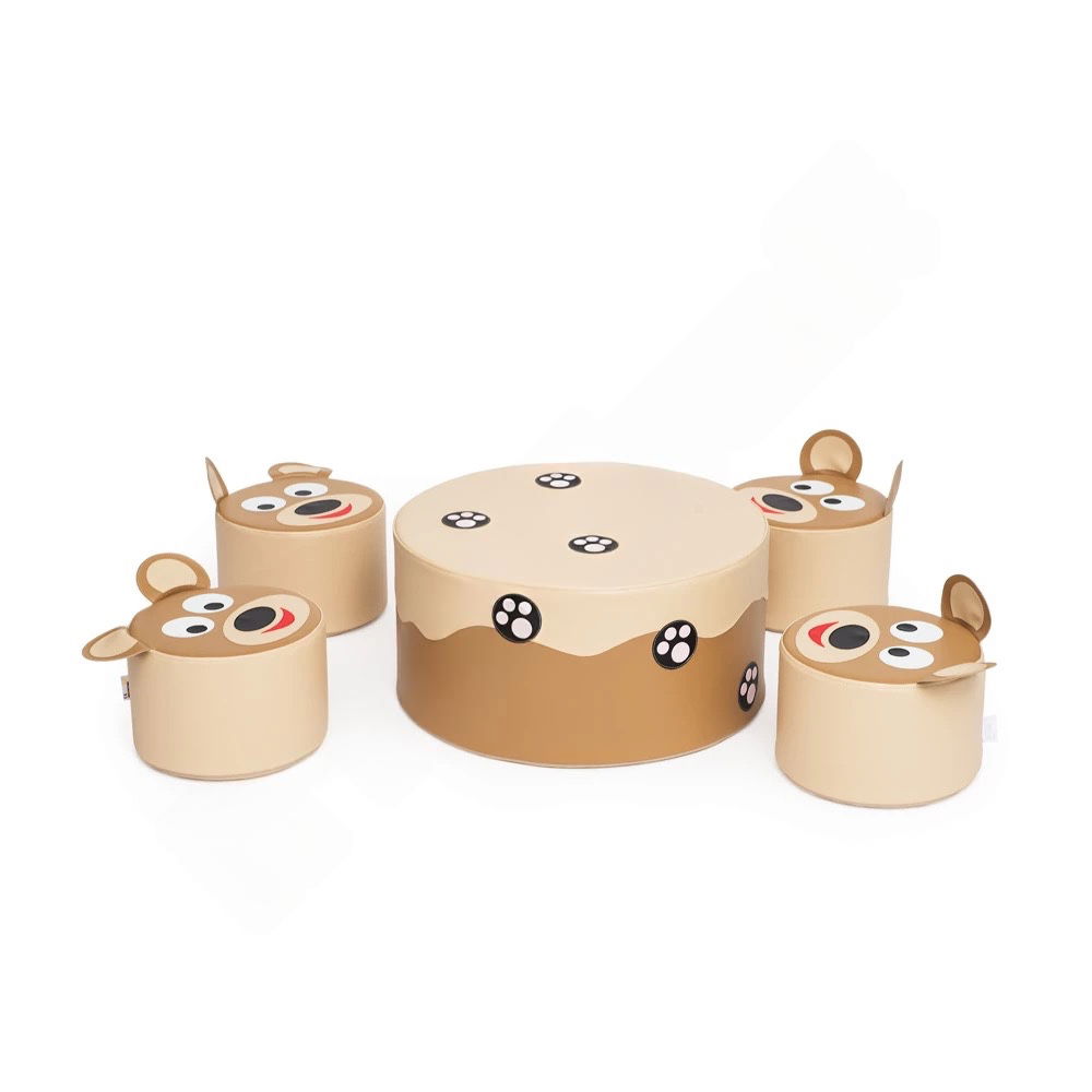 Schaumstoff-Sitzgruppe für Kleinkinder, Teddybär