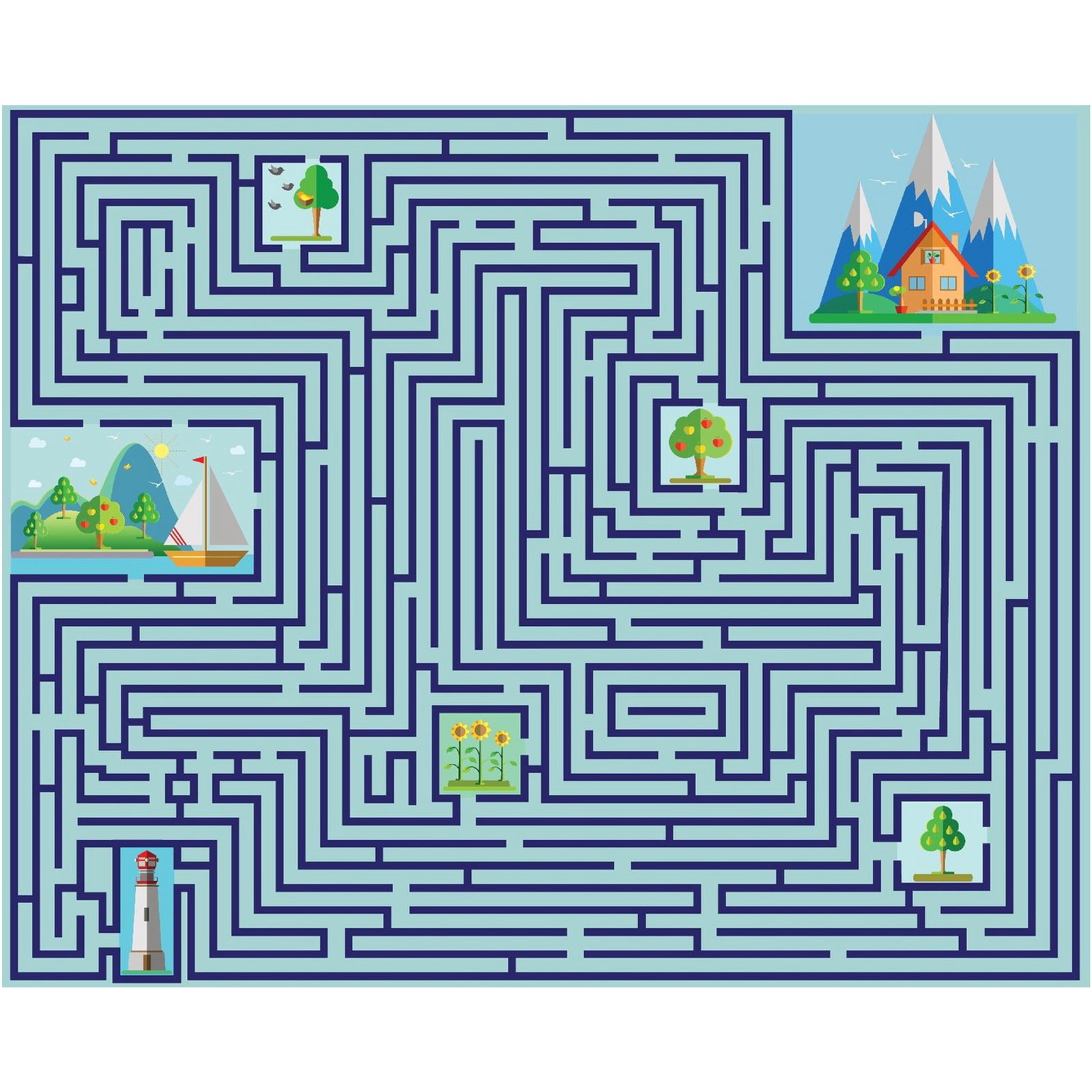 Spielteppich Labyrinth