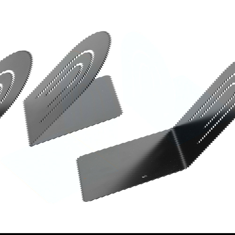 Buchstützen aus Metall, schwarz