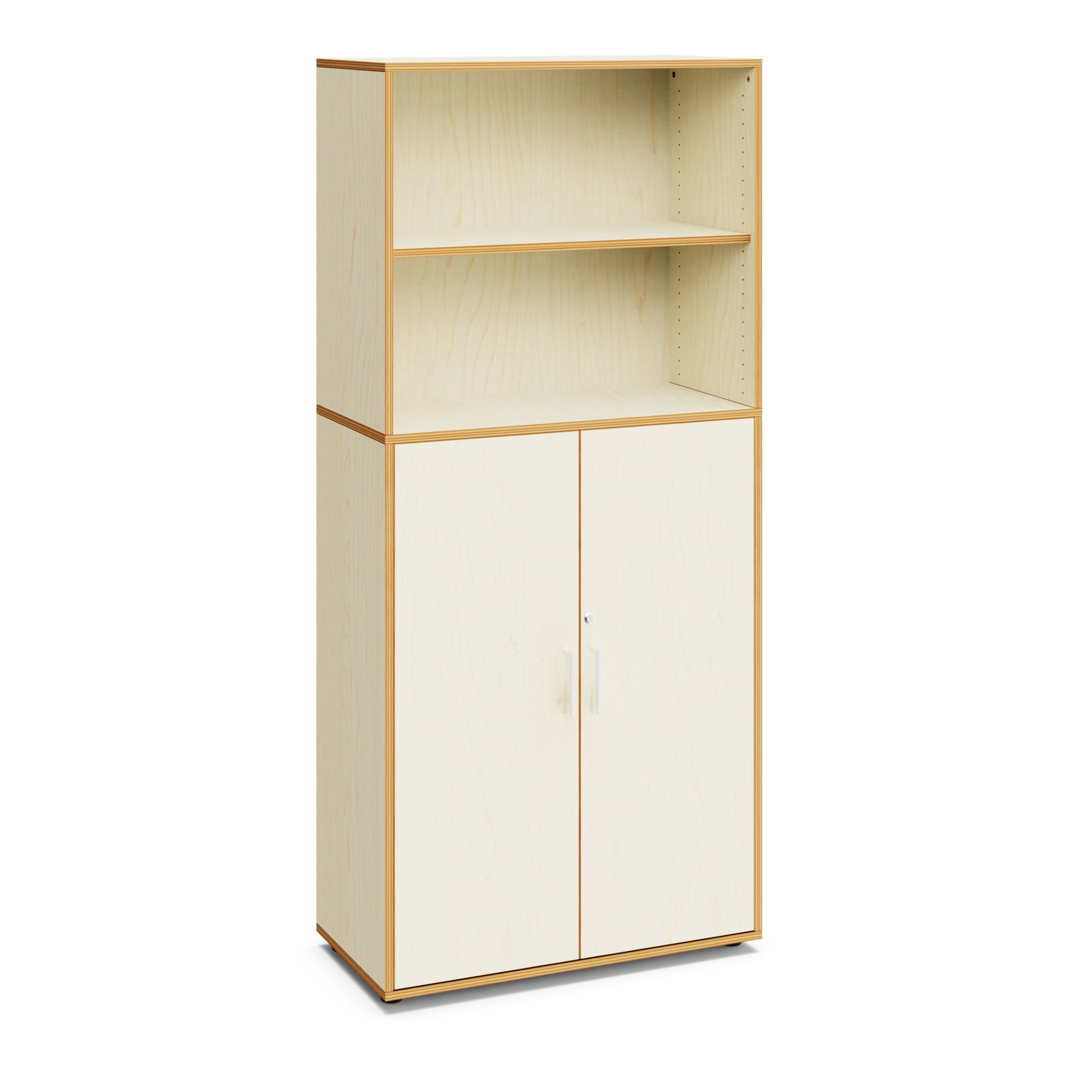 Schrank "Maud" mit 2 abschließbaren Türen und 2 offenen Fächern