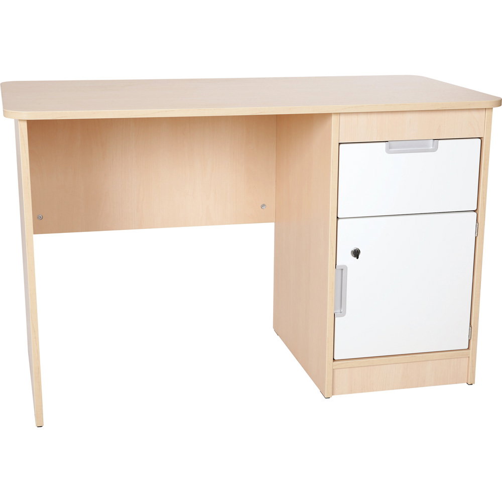 Schreibtisch Quadro mit Schublade und Tür