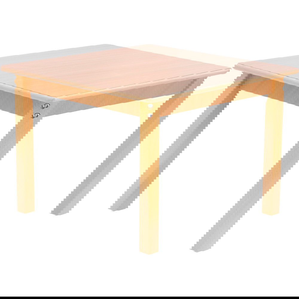 HPL-beschichtete Tischplatte, quadratisch