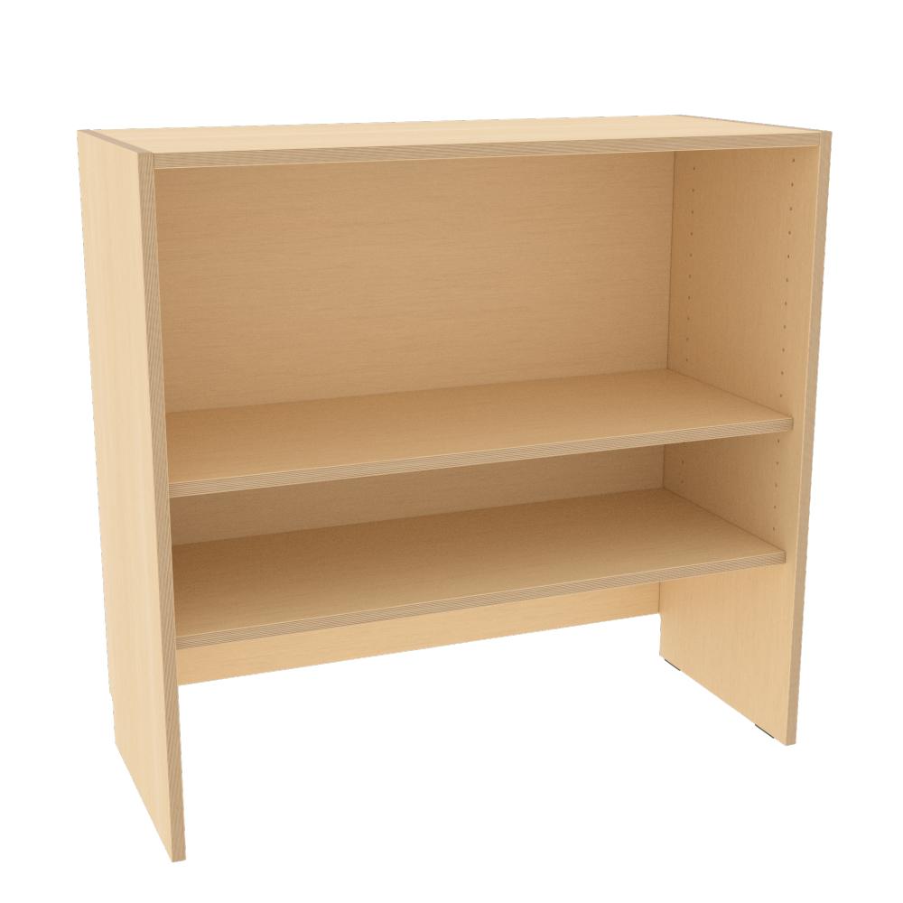 Echtholz Regal M für Rollcontainer, auf Sockel