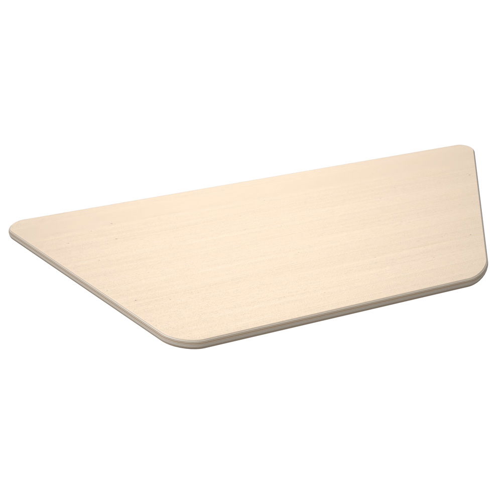 Flexi Tischplatte trapezförmig, 120 x 60 x 70 x 60 cm