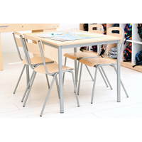 Stuhl H 6, Sitzhöhe 46 cm, für Tischhöhe 76 cm – Bild 5
