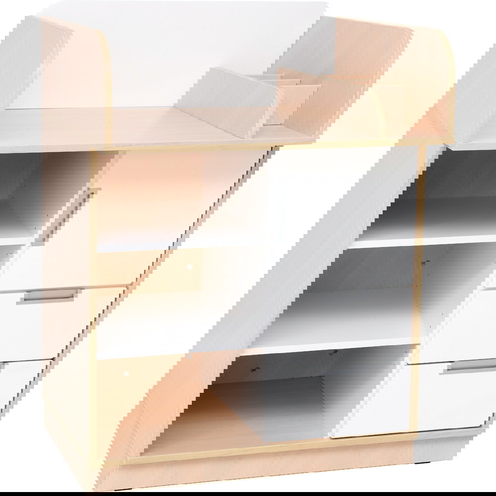 Wickelkommode Quadro, Fronten weiß