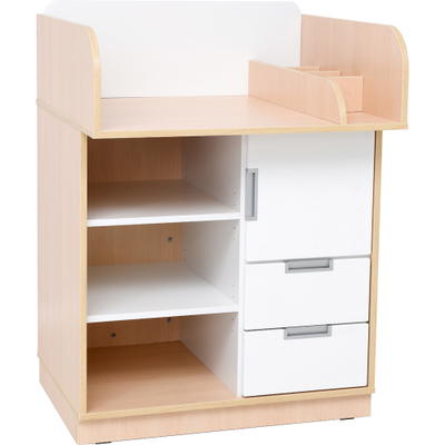Wickelkommode Quadro, Fronten weiß