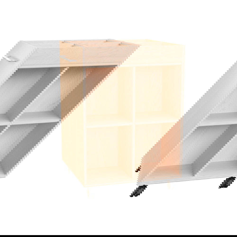 Echtholz Mobiles Bücherregal