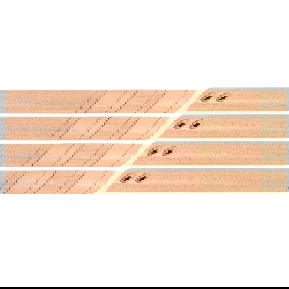 Runde Tischbeine mit Höhenverstellung, 4 Stck., Buche