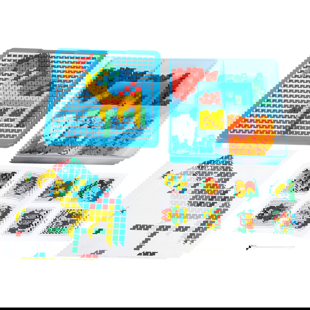 Mosaik-Steckspiel mit Steck-Würfeln