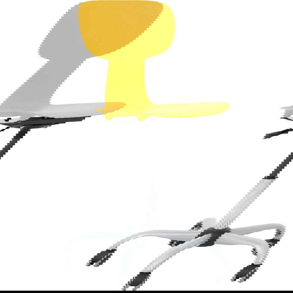 Drehstuhl Ergo auf Rollen, höhenverstellbar, SH 43–56 cm