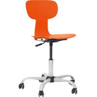 Drehstuhl Ergo auf Rollen, höhenverstellbar, SH 43–56 cm – Bild 18