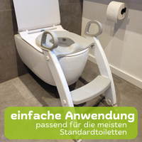 Toilettenleiter mit Sitz, klappbar - Toilettenleiter ohne Logo – 3