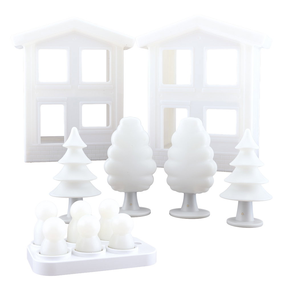 Beleuchtetes Miniland, Leuchtfiguren-Set