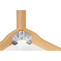 Tisch rechteckig 200×80 cm – mit geräuscharmer Platte – Beinen aus Holz - 38005 c016 220210 2d 1000