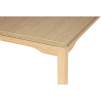 Tisch rechteckig 200×80 cm – mit geräuscharmer Platte – Beinen aus Holz - 38005 c016 251029 1d 1000