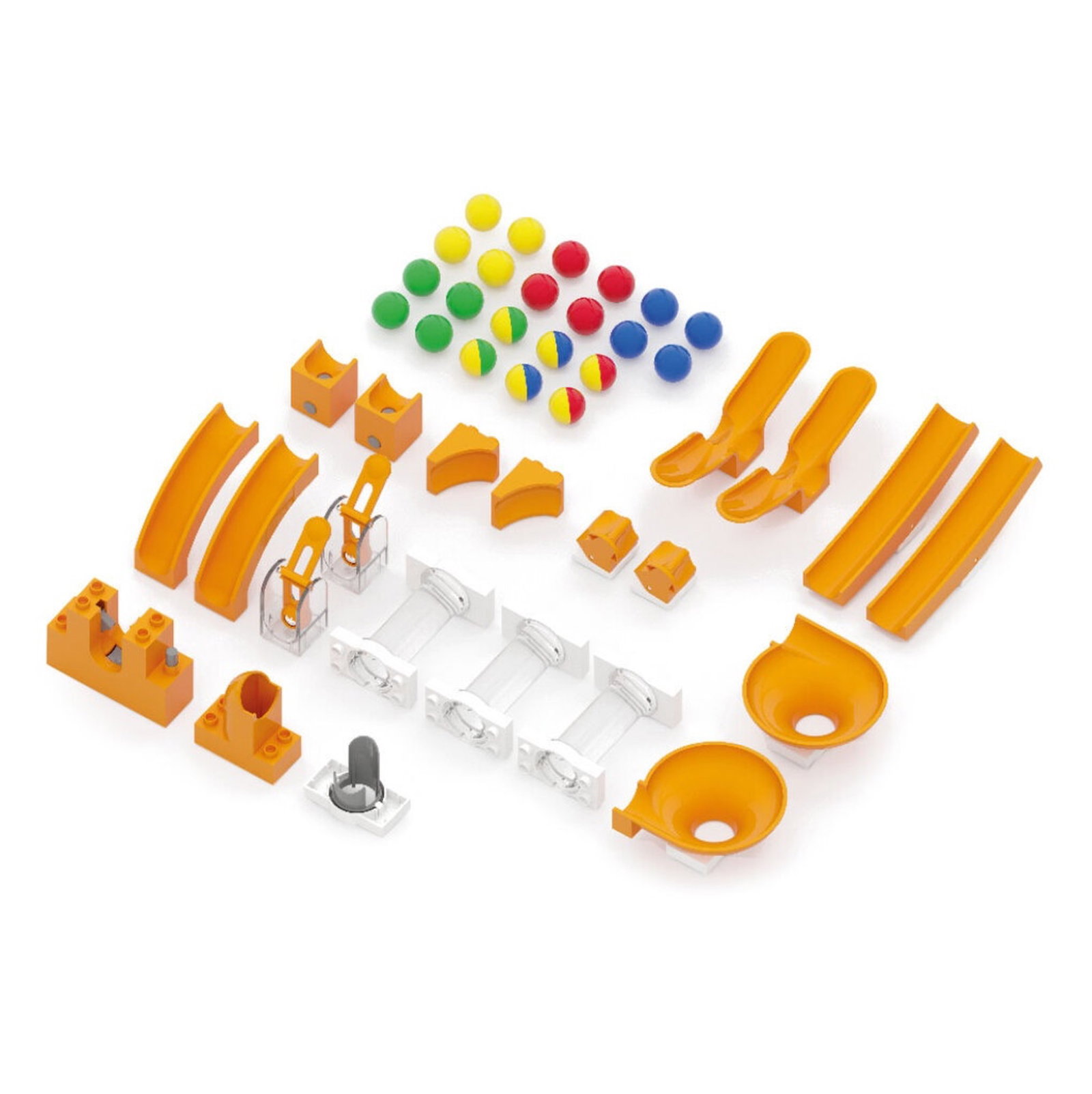 KIGA Kugelbahn Set Erweiterungen (44-teilig)