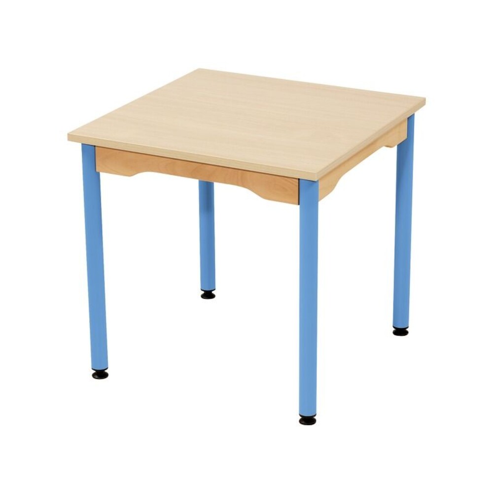 Tisch quadratisch 60x60 cm - melaminbeschichtete Tischplatte - Beine aus Metall
