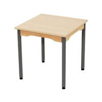 Tisch quadratisch 60x60 cm - melaminbeschichtete Tischplatte - Beine aus Metall – Bild 5