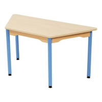Tisch Trapezform 120x60 cm - melaminbeschichtete Tischplatte - Beine aus Metall – Bild 9