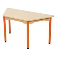 Tisch Trapezform 120x60 cm - melaminbeschichtete Tischplatte - Beine aus Metall – Bild 10
