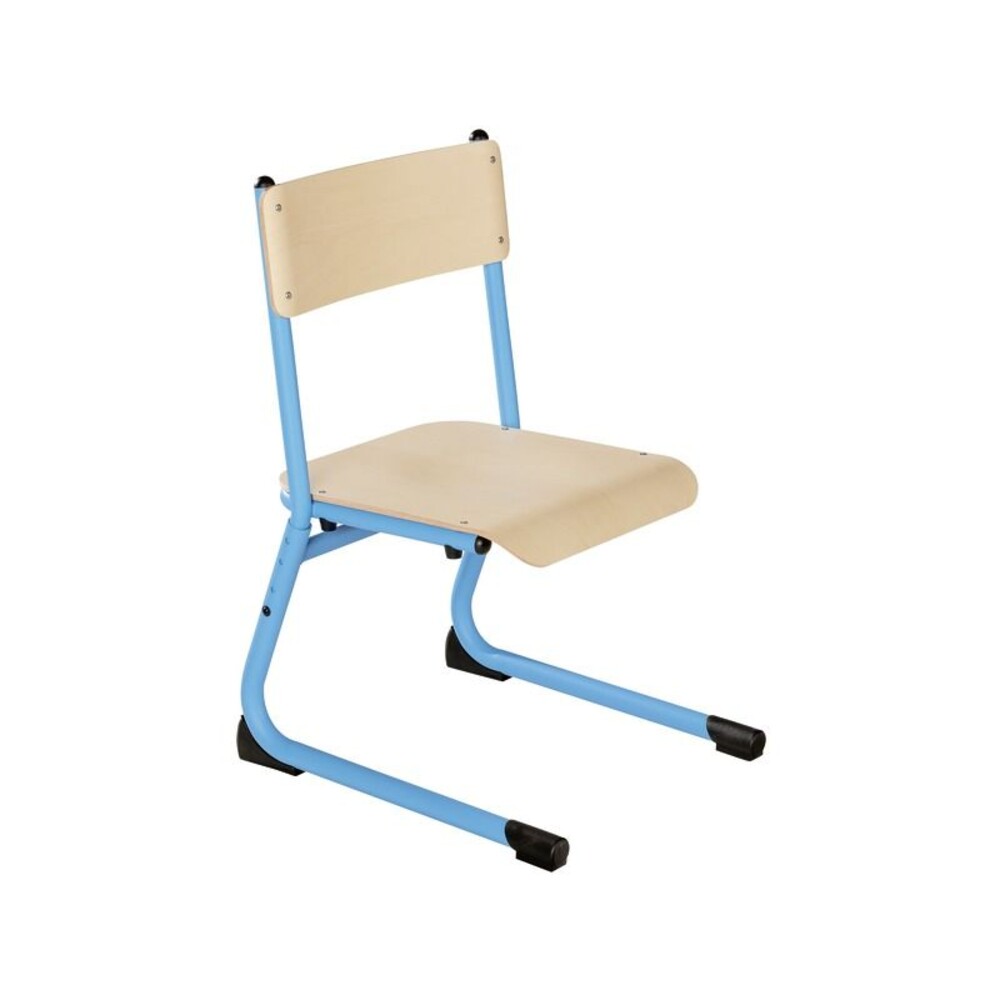 Schulstuhl aus Metall mit Kufen - Sitzhöhe verstellbar - 35-46 cm