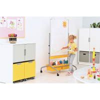 Magnetisches Whiteboard, mobil, 75 x 100 cm – Bild 29