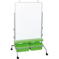 Magnetisches Whiteboard, mobil, 75 x 100 cm – Bild 25