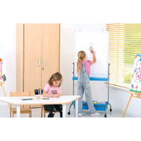 Magnetisches Whiteboard, mobil, 75 x 100 cm – Bild 13