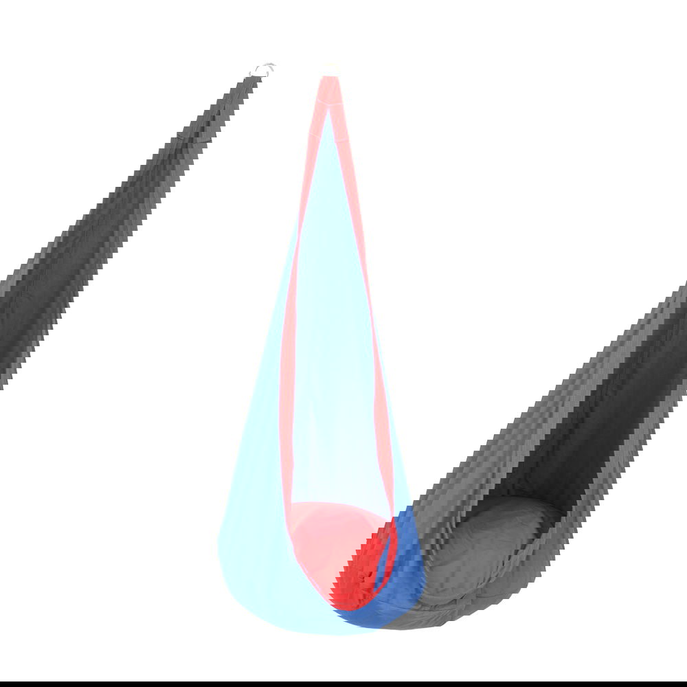 Hängesitz Tropfen, blau-rot