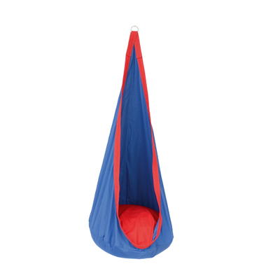 Hängesitz Tropfen, blau-rot