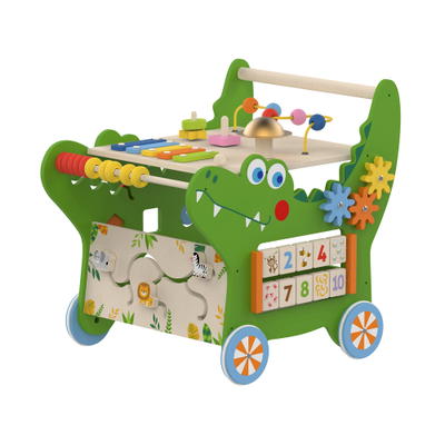 Lauflernwagen Krokodil mit Schiebespielen