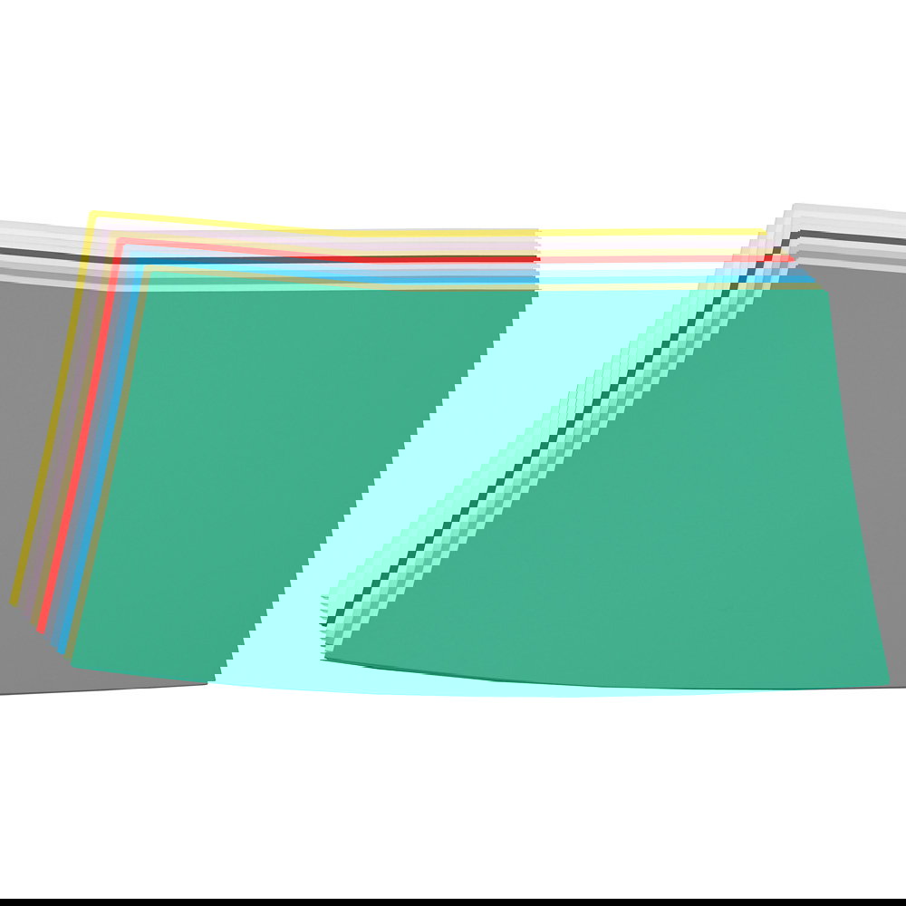Zeichenkarton A4, 10 Farben, 10 x 10 Blatt