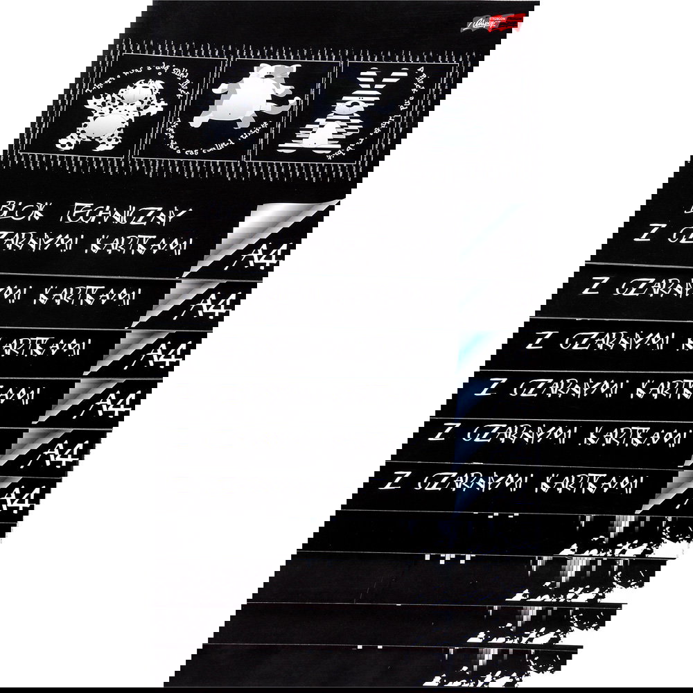 Zeichenkarton A4, schwarz, 10 x 10 Blatt