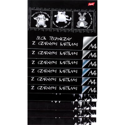 Zeichenkarton A4, schwarz, 10 x 10 Blatt