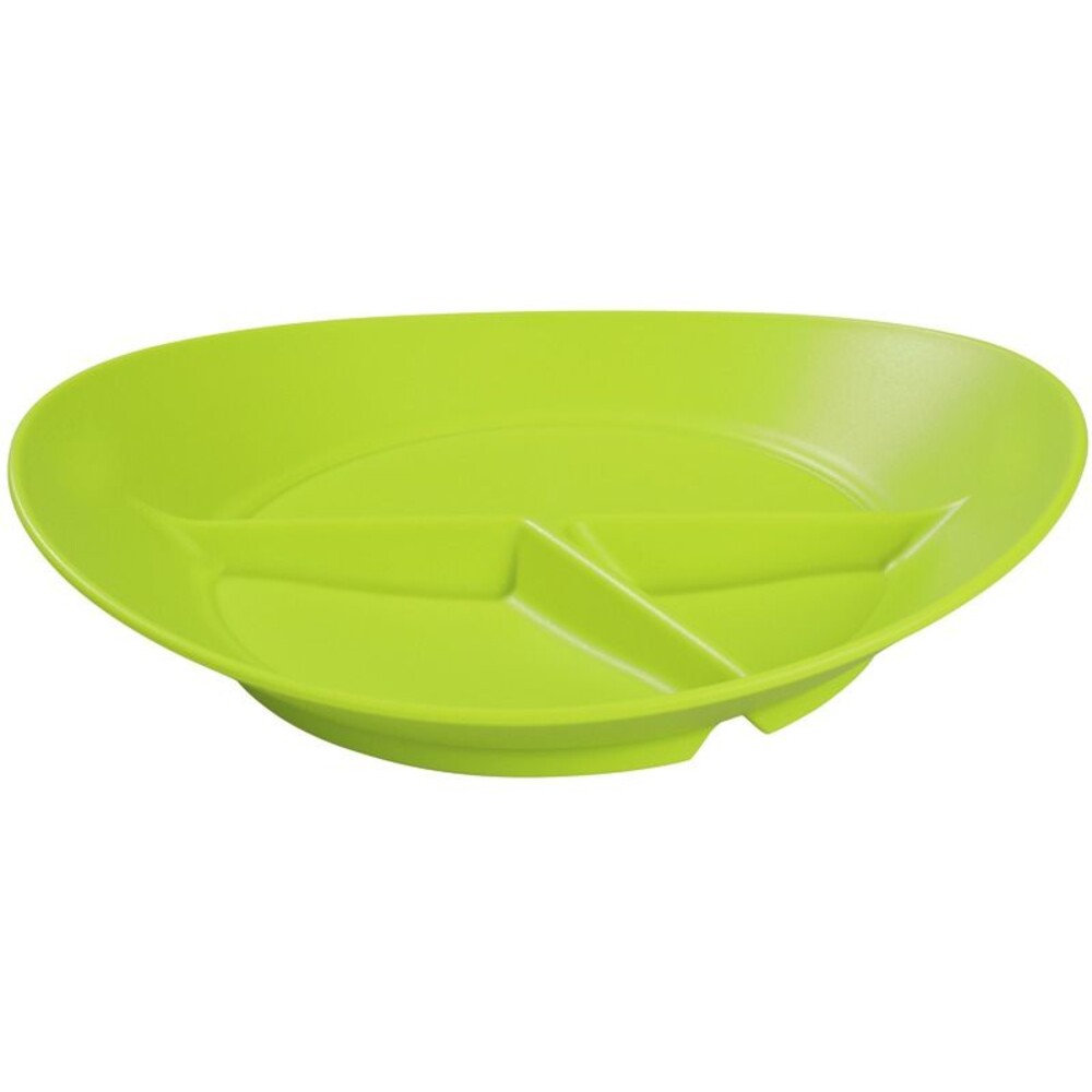 Bioplastik-Geschirr Teller mit 3 Fächern