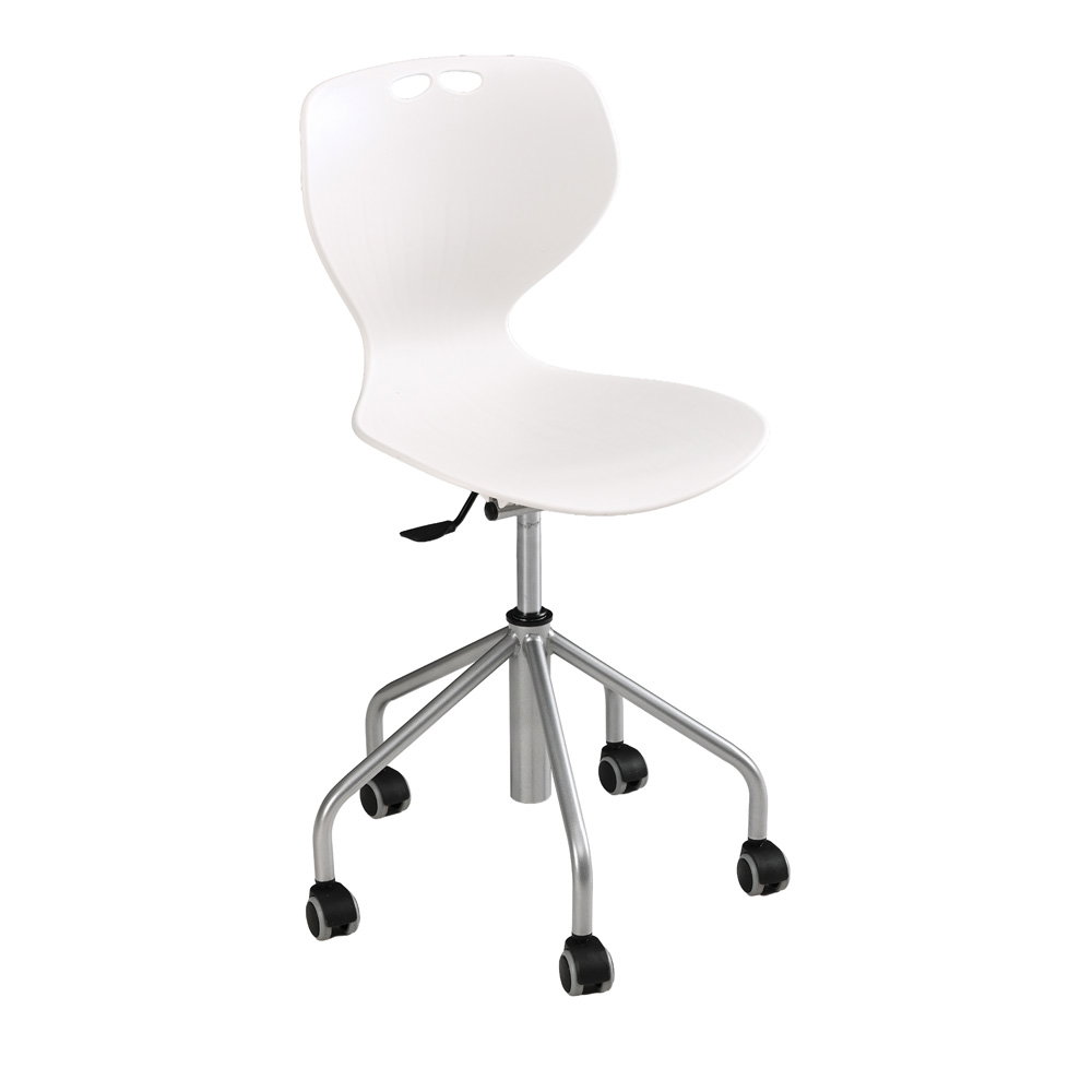 Drehstuhl Kapi auf Rollen, höhenverstellbar, 42–59 cm