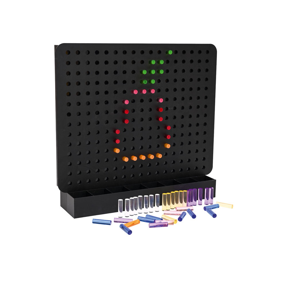 Lichtwand mit Steckstiften