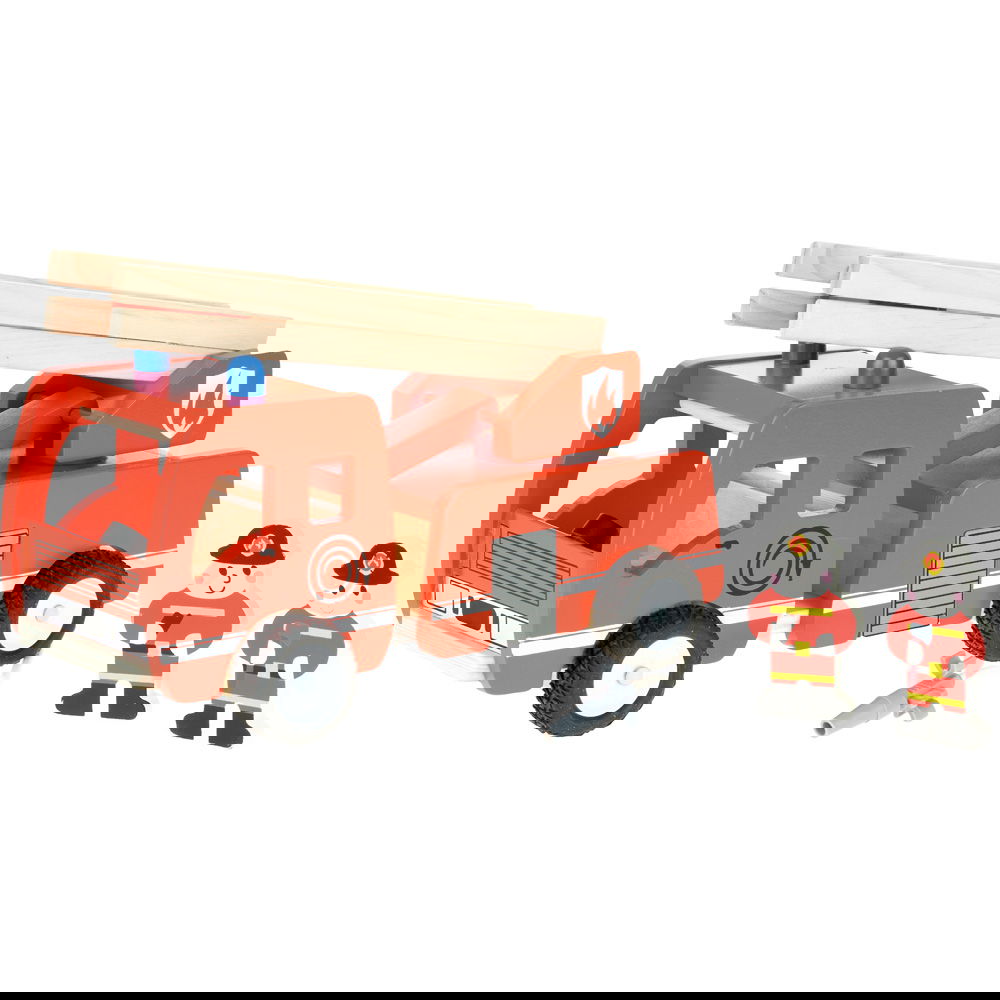 Feuerwehrauto aus Holz