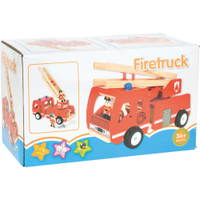 Feuerwehrauto aus Holz - 574019 f 18