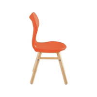 Schalenstuhl Easy 4 Holzfüße – Bild 12