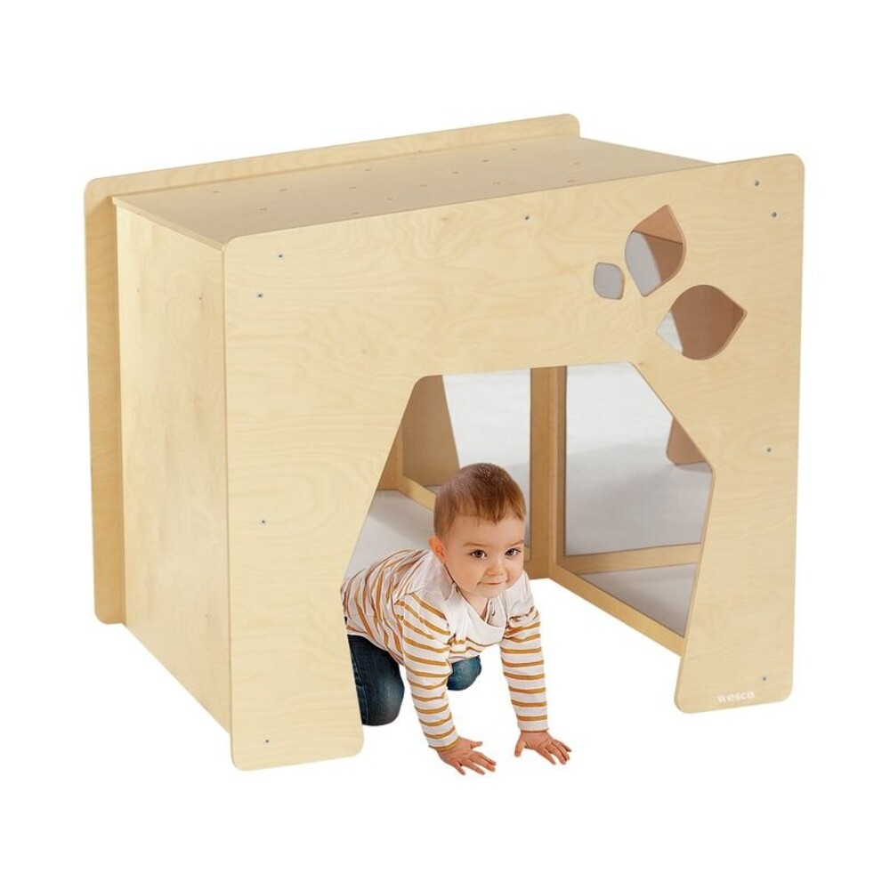 Sensorische Hütte aus Holz