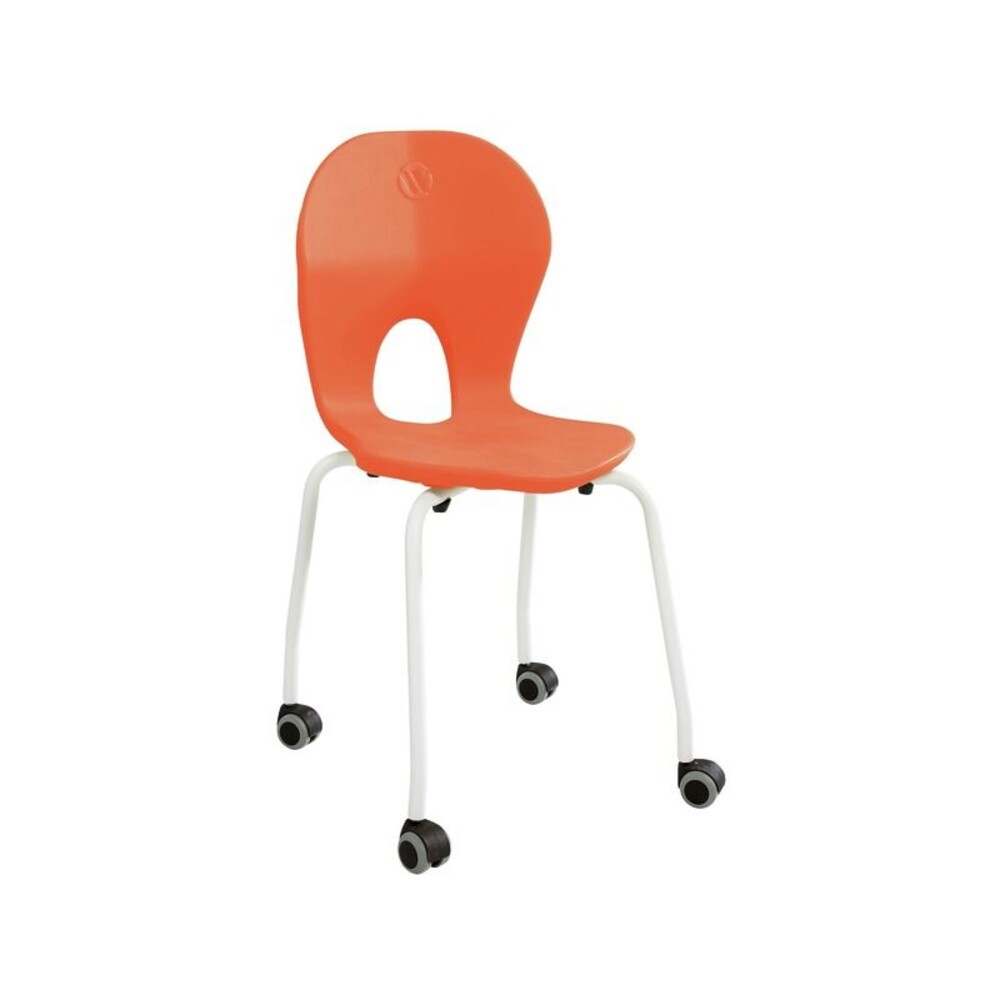 Schalenstuhl Easy mit 4 Rollen