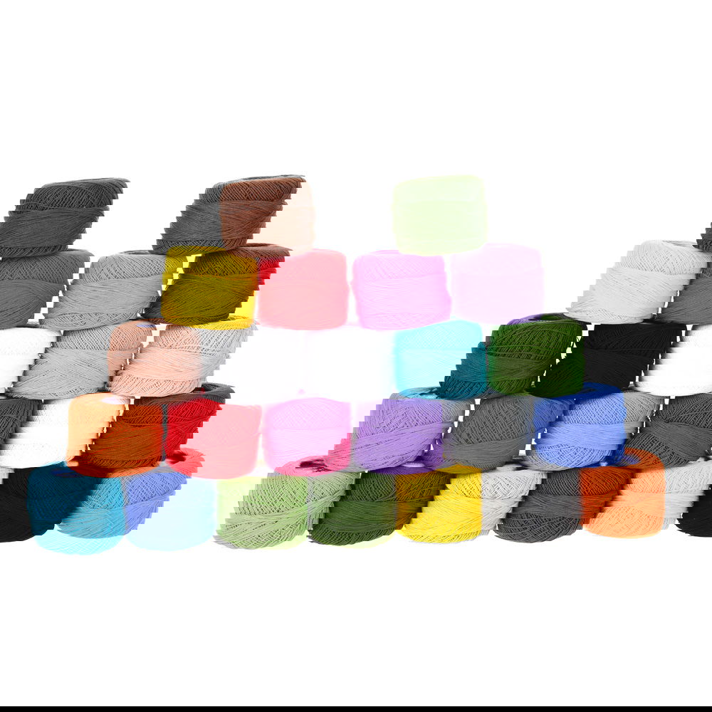 Häkelgarn, 2 x 12 Farben